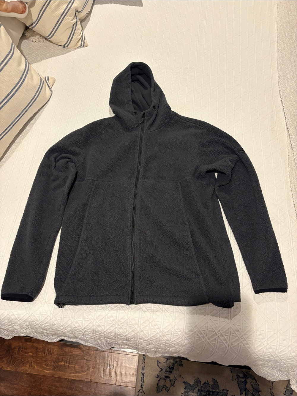 Men's Billabong Charcoal Hooded Fleece Zip-Up Sweater